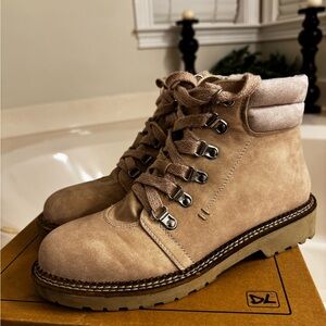 Dirty Laundry Crystal Lace Up Combat Boots